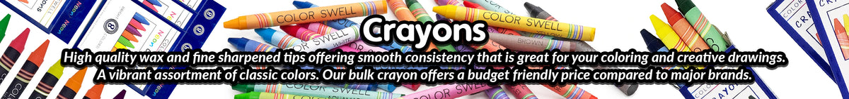 Color Swell Neon Crayons in Bulk - 4 Boxes of 8 Large Neon Crayons (32  Total), 1 - Kroger