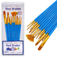 Load image into Gallery viewer, Color Swell Bulk Paint Brush - 36 Packs of 12 Paint Brushes per Pack (432 Paint Brushes Total) - Bulk Paint Brushes - ColorSwell