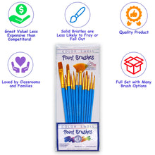 Load image into Gallery viewer, Color Swell Bulk Paint Brushes - 18 Packs of 12 Paint Brushes per Pack (216 Paint Brushes Total) - Bulk Paint Brushes - ColorSwell