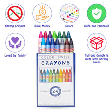 Load image into Gallery viewer, Color Swell 4 Packs Each of Broad Line Markers (32 Total Markers), Crayons (96 Total Crayons), and 8-Color Watercolors - ColorSwell