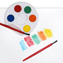 Load image into Gallery viewer, Color Swell Bulk Watercolors Round Paint Brushes - 25 Sets with 5 Washable Colors Each - Great for Kids, Classrooms, Parties, Students, Donations, Party Favors, All Ages - ColorSwell