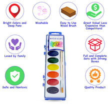 Load image into Gallery viewer, Color Swell Art Supplies Pack - 4 Packs Each of Watercolors, Crayons, and Markers - ColorSwell