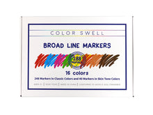 Load image into Gallery viewer, Color Swell Broad Line Marker Classpack with Skin Tone Colors 288 Markers - Bulk Markers - ColorSwell