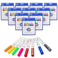 Load image into Gallery viewer, Color Swell Washable Bulk M0arkers - 18 Boxes of 8 Vibrant Colors (80 Total) - Broad Line Markers - ColorSwell