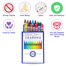 Load image into Gallery viewer, Color Swell Bulk Crayons - 18 Packs Large Neon Crayons and 18 Packs Classic Crayons - ColorSwell