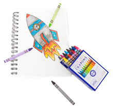 Load image into Gallery viewer, Color Swell Bulk Crayon Box Drawing For Kids - 6 Packs Large Neon Crayons and 6 Packs Classic Crayons - ColorSwell