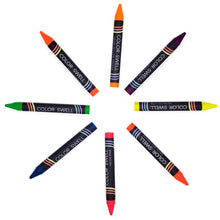 Load image into Gallery viewer, Color Swell Neon Colorful Crayons Pack - One Box of Fun Neon Crayons (8 Crayons per Box) - ColorSwell
