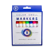 Load image into Gallery viewer, Color Swell Washable Bulk M0arkers - 18 Boxes of 8 Vibrant Colors (80 Total) - Broad Line Markers - ColorSwell