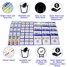 Load image into Gallery viewer, Art Supplies For Kids Mixed Bulk Art Supplies Pack (12 packs each of Markers, Watercolors, Crayons) - ColorSwell