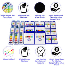 Load image into Gallery viewer, Mixed Bulk Art Supply Set (6 packs each of Markers, Watercolors, Crayons) - ColorSwell