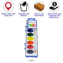 Load image into Gallery viewer, Color Swell Bulk Watercolor Paint Pack (4 Packs, 8 Colors/Pack) Color Swell
