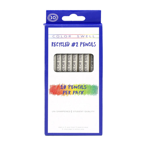 olor Swell Bulk #2 Recycled Pencils come in 30 packs of 10 pencils each. Perfect for classrooms, offices, parties, special events, or donations, ColorSwell