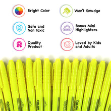 Load image into Gallery viewer, Color Swell Yellow Highlighters 96 pack Color Swell