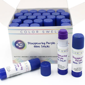 Color Swell Bulk Glue Stick - 30 Pack - Disappearing Purple - ColorSwell