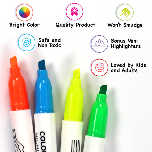 Color Swell Multi-Color Bulk Highlighters 96 Pack Color Swell