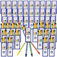 Color Swell Bulk Crayons 4 Packs - Restaurant Crayon Packs - 50 Packs 4 Crayons per Pack (200 crayons total) - ColorSwell