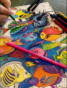 Color Swell Bulk Colored Pencils – 24 Sets, 288 Pre-Sharpened Assorted Vibrant Colors – Ideal for Kids, Teachers, and Classroom Supplies Color Swell