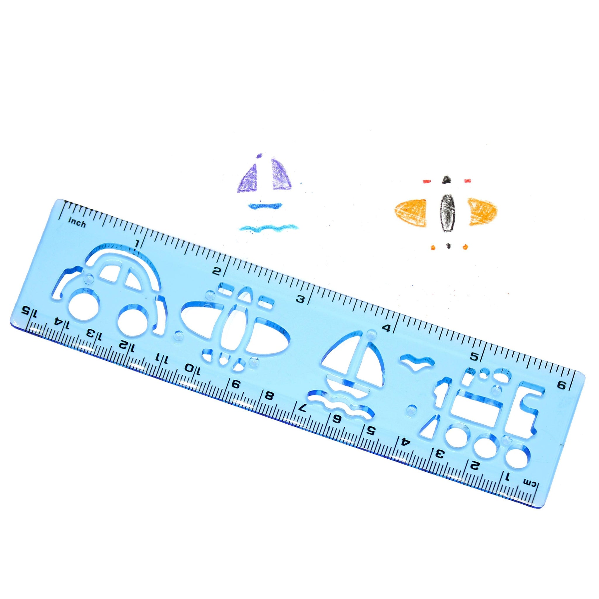 Pn Fun Ruler Color Swell 144 Bulk Stencil Ruler - 36 Packs Of 4 Colorful – ColorSwell