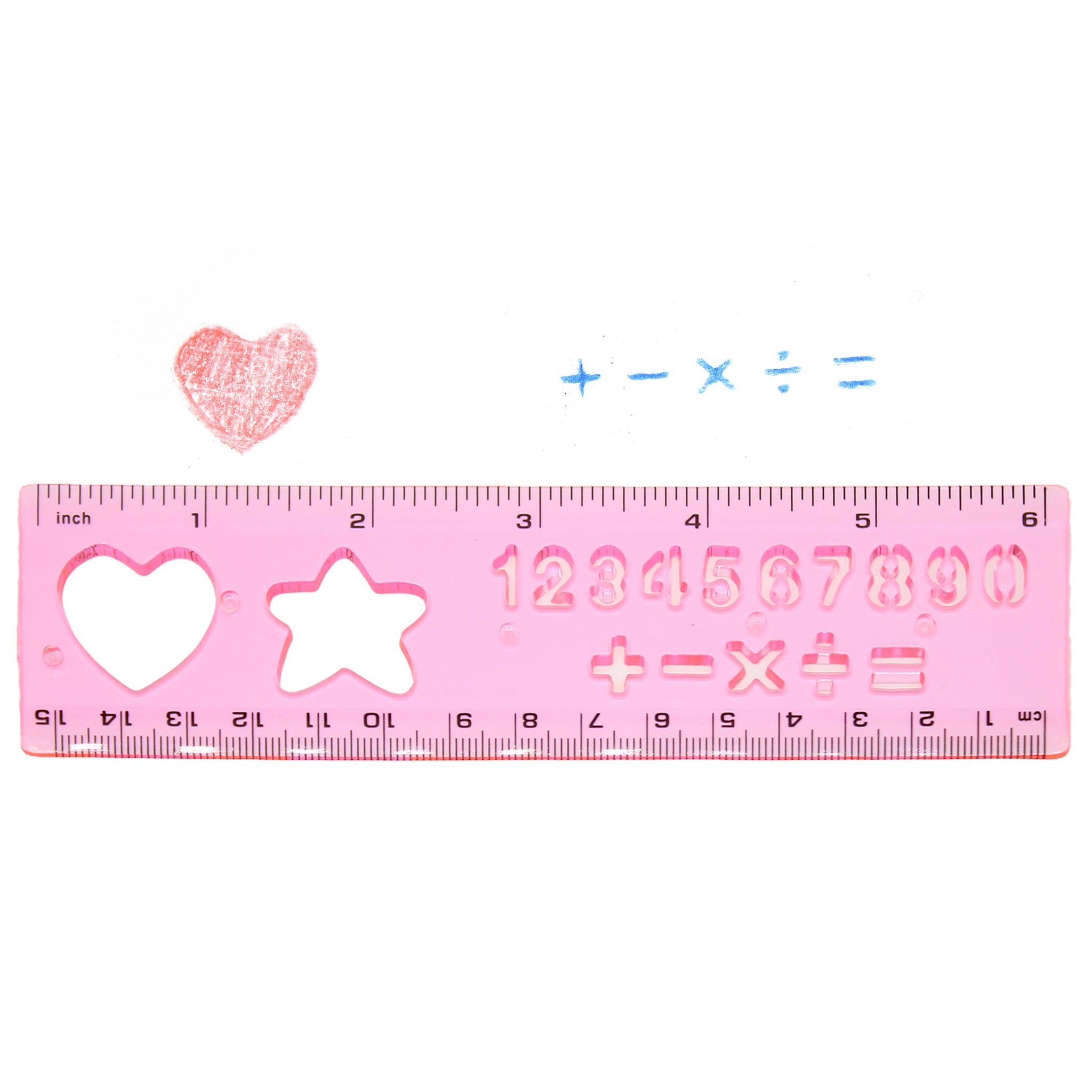 Fun Ruler Design Color Swell Ruler Stencil 4 Pack - Fun Template Stencil Plastic Rulers ...
