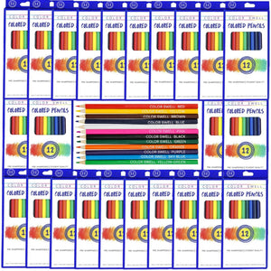 Color Swell Bulk Colored Pencils – 24 Sets, 288 Pre-Sharpened Assorted Vibrant Colors – Ideal for Kids, Teachers, and Classroom Supplies - ColorSwell