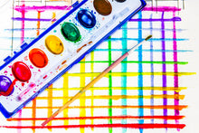 Load image into Gallery viewer, Color Swell Bulk Watercolor Paint Sets with Wood Brushes, 20 Pack, 8 Washable Colors Each, Safe and Nontoxic, for Kids, Classrooms, Parties Color Swell