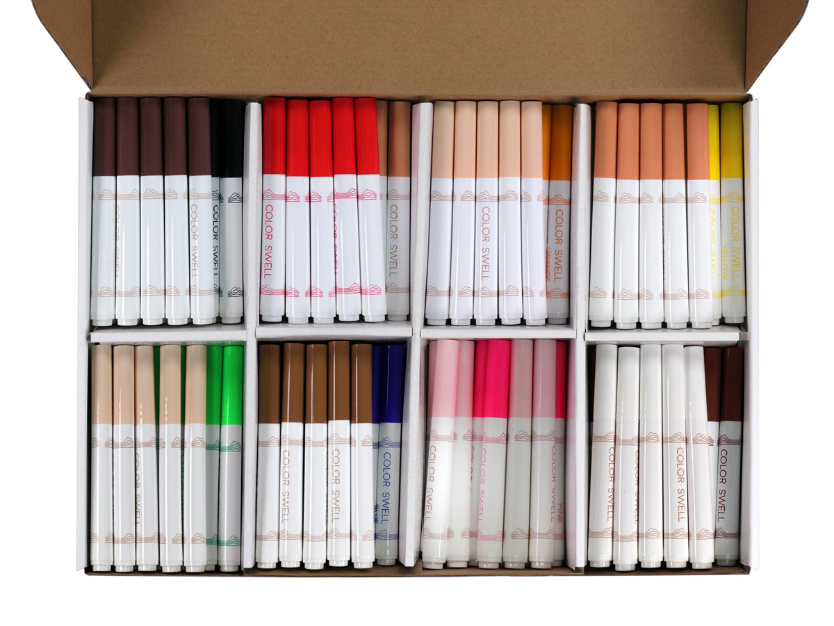 Broad Line Bulk Marker- Bulk PackWith Skin Tone Colors 288 Markers ...