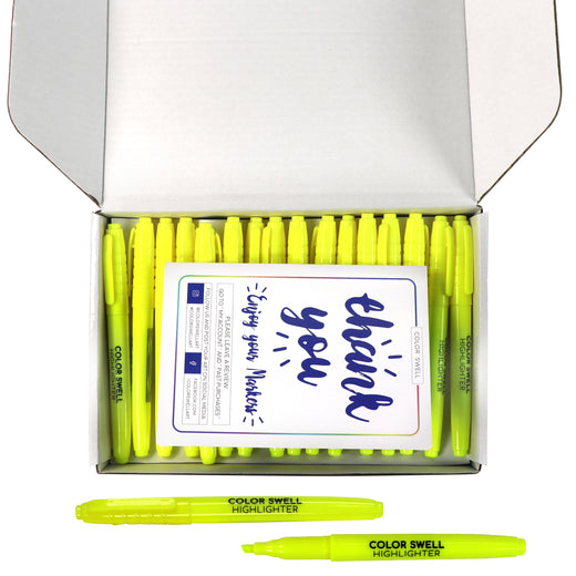 Color Swell Yellow Highlighters 96 pack Color Swell