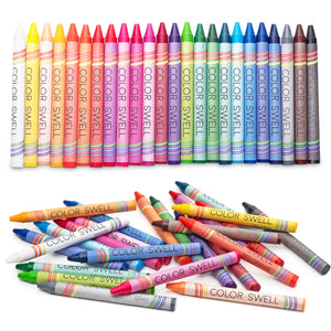 Color Swell Crayon 6-Pack (24 Crayons per Pack) Vibrant Colors Teacher Quality Color Swell
