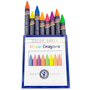 Color Swell Neon Crayons Bulk Packs - 36 Boxes of Fun Neon Crayons (288 total) of Teacher Quality Durable Classroom Packs Color Swell