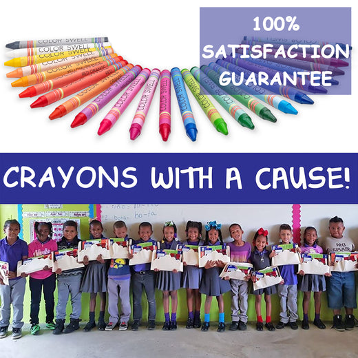 Color Swell Crayon Bulk Pack (10 Packs, 24 Crayons/Pack) Color Swell