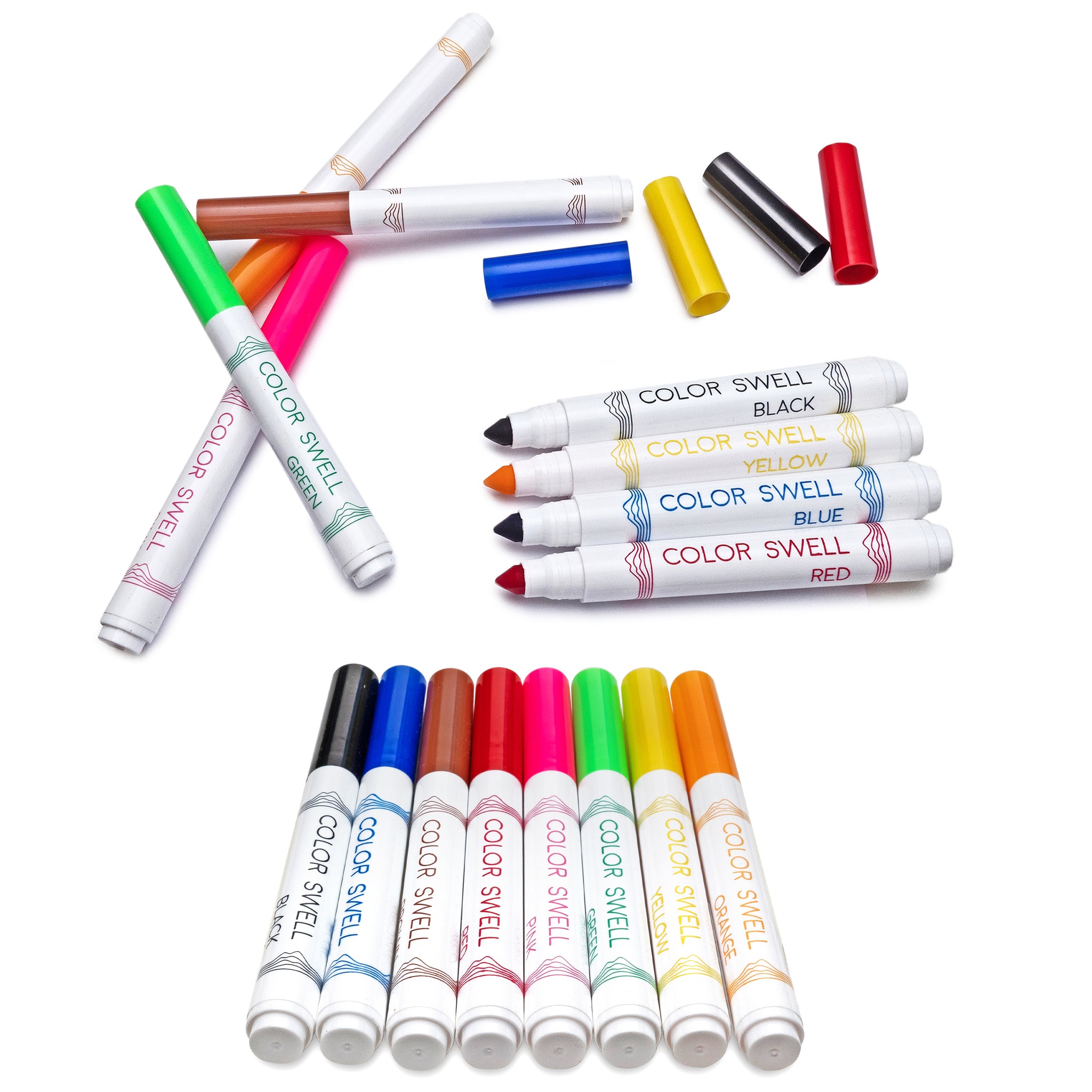 Color Swell Washable Markers 10 Boxes of 8 Vibrant Colors Are Perfect for  Teachers, Kids, Parties