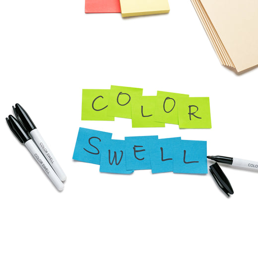 Color Swell Bulk Permanent Markers 60 Count (Black) for Teachers, Offices, Classrooms Color Swell