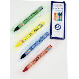 Color Swell Bulk Crayon Restaurant Packs - 300 Packs of 4 Crayons Each (1200 Crayons Total) Color Swell