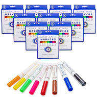 Color Swell Washable Bulk M0arkers - 18 Boxes of 8 Vibrant Colors (80 Total) - Broad Line Markers - ColorSwell