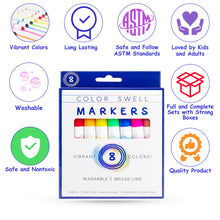 Load image into Gallery viewer, Color Swell Bulk Marker Pack (10 Packs, Broad-Line Markers) Color Swell