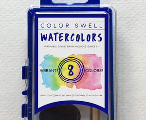 Color Swell Watercolor Bulk Pack (10 Packs, 8 Colors/Pack) Color Swell