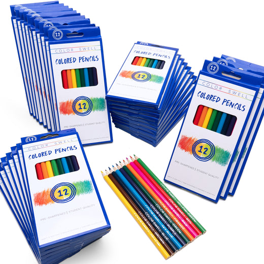 Color Swell Bulk Colored Pencils (30 Packs, 12 Pencils per Pack) Color Swell