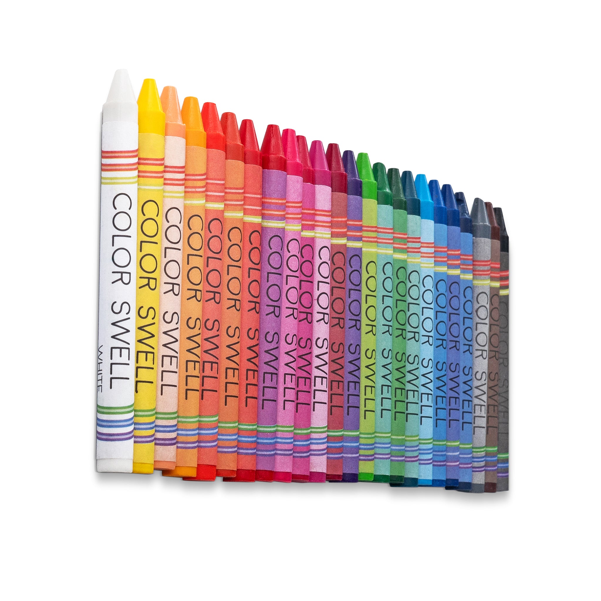 Color Swell Bulk Crayon Packs - 8 Packs Large Neon Crayons and 28 Pack –  ColorSwell