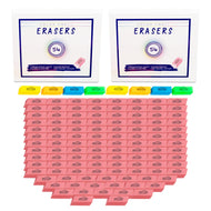 Color Swell Bulk Pink Erasers Pack (108 Erasers) - ColorSwell