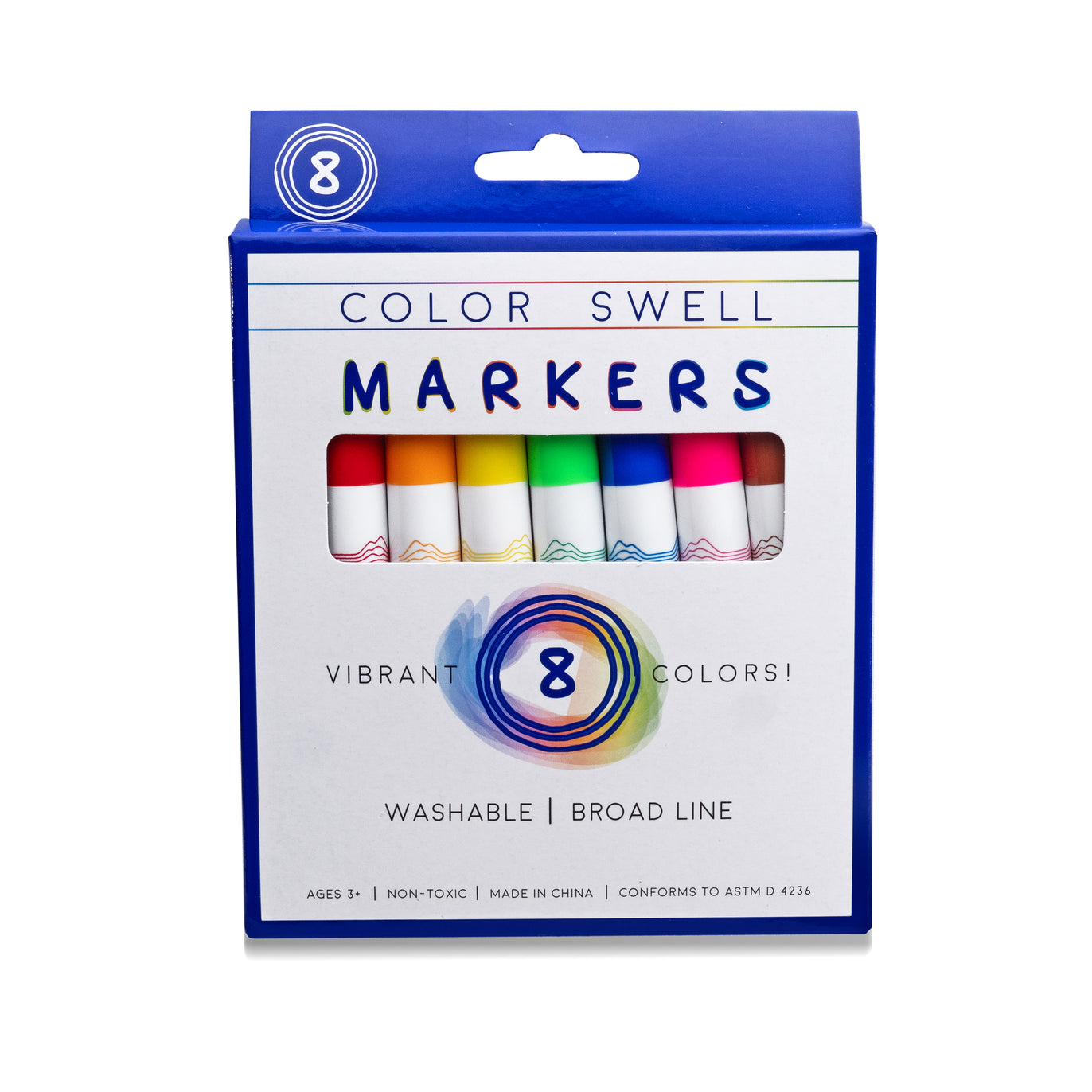 Color Swell Super Tip Washable Markers Bulk Pack 36 Boxes of 8 Vibrant  Colors (288 Total), 1 - Food 4 Less