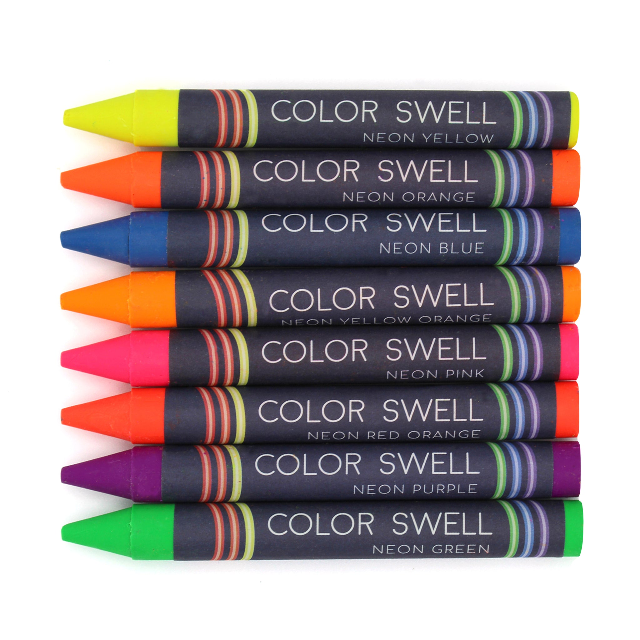 Color Swell Neon Crayons Bulk Packs - 18 Boxes of Fun Neon Bulk Crayons  (144 total) of Teacher Quality Durable Classroom Packs for Kids Students  Party