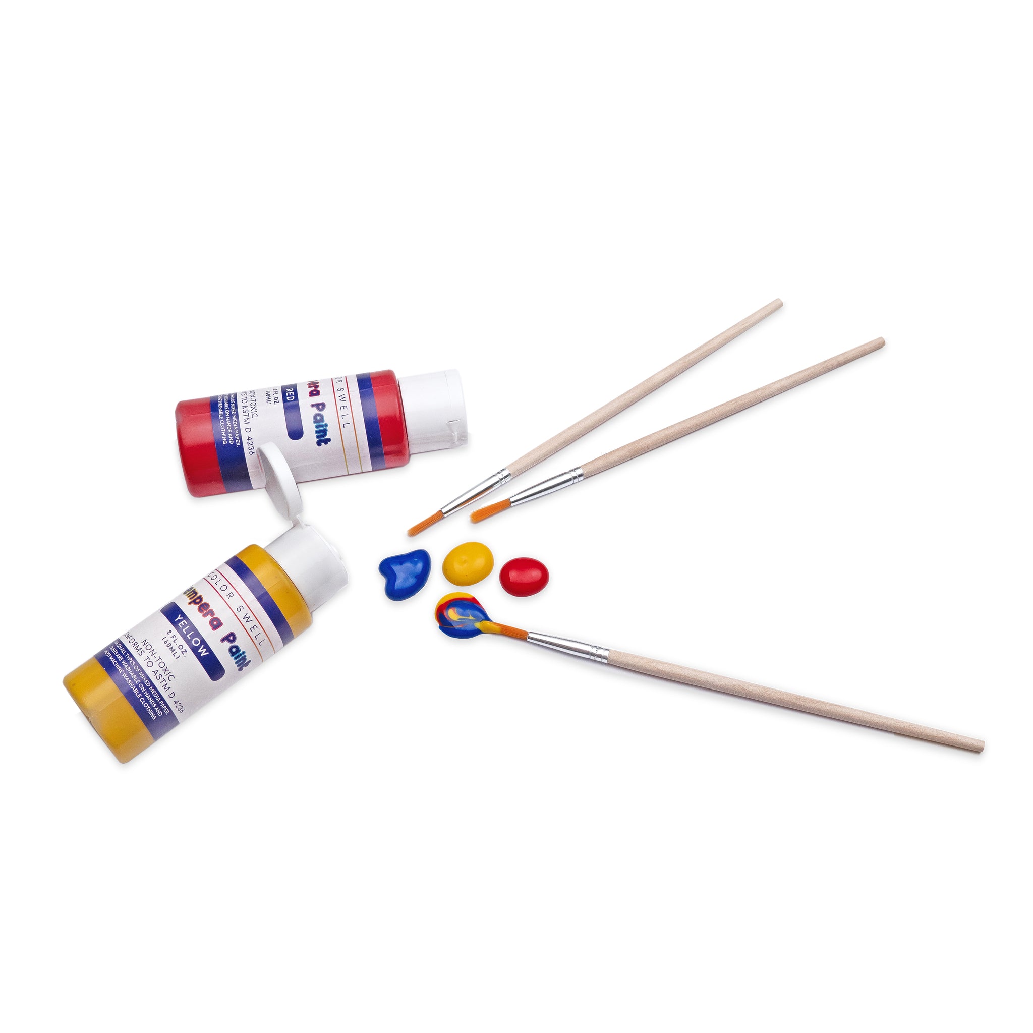 Colorations Tempera Paint Sticks, Set of 12 Classic Colors