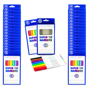Color Swell Washable Markers Bulk 36 Pack, 8 markers per pack, 288 total  markers