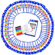 Color Swell Super Tip Washable Markers Bulk Pack 50 Boxes of 8 Vibrant Colors (400 Total) - ColorSwell