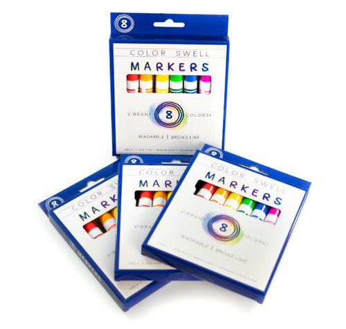 Color Swell Washable Bulk Markers 36 Packs 8 Count Vibrant