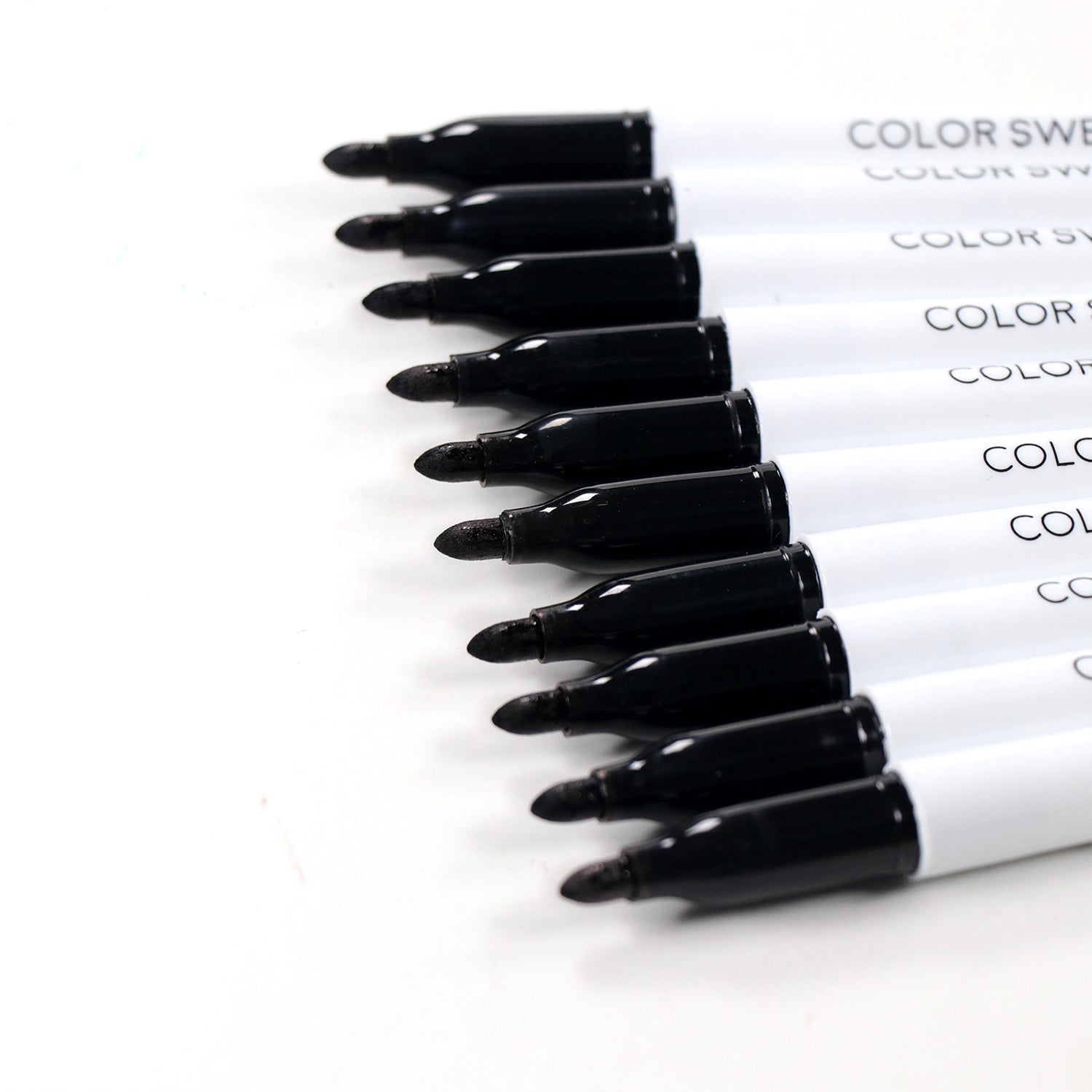 Color Swell Bulk Permanent Markers 60 Count (Black) for Teachers, Offices, Classrooms